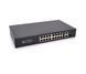 POE коммутатор Merlion 16 POE 10/100 + 1 Single Fiber Tx 1310nm 20km + 2 RJ45 10/100/1000 + встроенный блок U_23504 фото 1