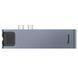 USB Hub Baseus Thunderbolt C Pro Seven-in-one Dual Type-C to USB3.0*2 + HDMI + RJ45 Ethernet + Type-C PD + microSD + SD card Cірий LP_16514 фото 1