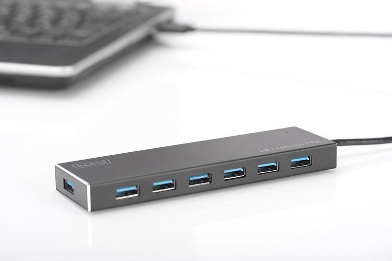 Хаб DIGITUS USB-A > 7хUSB-А, активний RC_DA-70241-1 фото