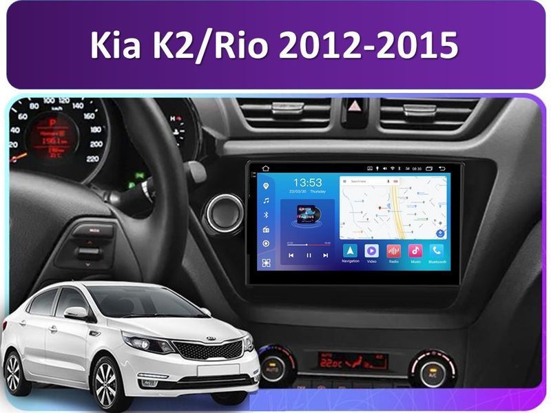Штатная автомагнитола FORS.auto FS 2 PRO для Kia K2/Rio (2+32Gb, 9") 2012-2015 FA_FS-2142 фото