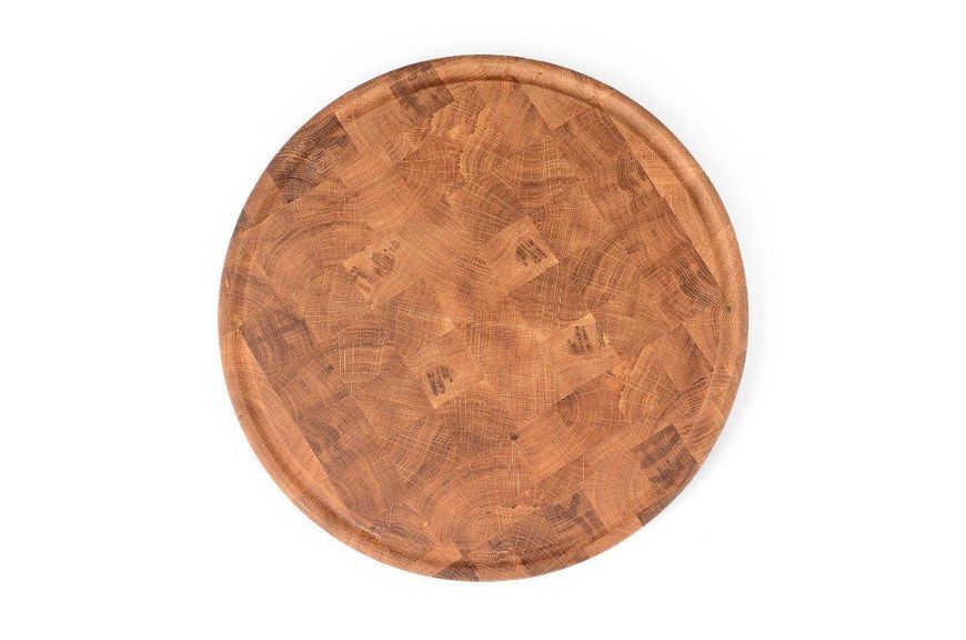 Дошка професійна кругла дуб 41*41*4 см GRILLI 77009810 GR_011796 фото