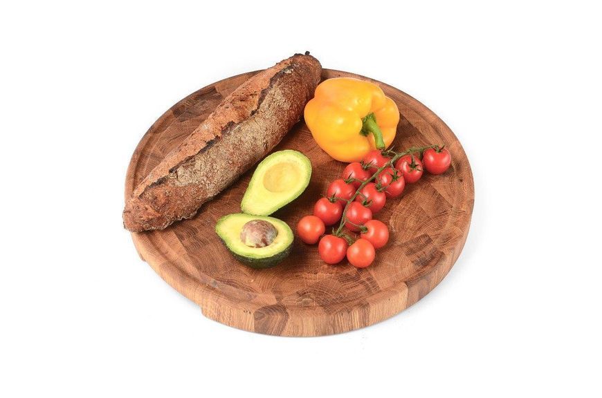 Дошка професійна кругла дуб 41*41*4 см GRILLI 77009810 GR_011796 фото