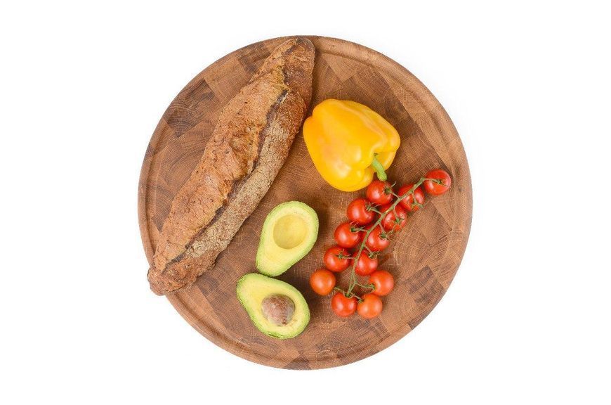 Дошка професійна кругла дуб 41*41*4 см GRILLI 77009810 GR_011796 фото