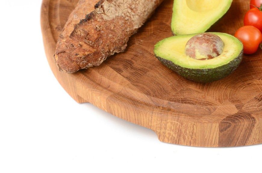 Дошка професійна кругла дуб 41*41*4 см GRILLI 77009810 GR_011796 фото