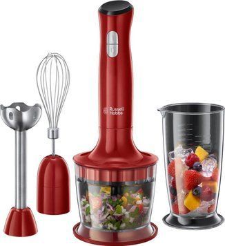 Блендер Russell Hobbs занурювальний Desire 500Вт, 2в1, чаша-500мл, червоний RC_24700-56 фото