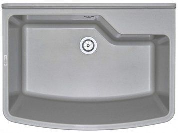 Мойка кухонная Deante Garden, полистирол, прямоугольная, без крыла, 610х445х302мм, чаша - 1, к стене, серый RC_ZYT_310B фото