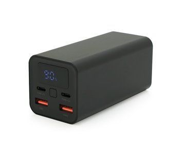 Повербанк XO-PB97 20000mAh, Input:(2хType-C), Output:(2хUSB,2хType-C), PD65W for Laptop, plastic, Black U_29300 фото