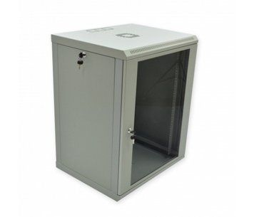 Шафа Voltronic 15U, 600x500x773мм (Ш*Г*В), економ, акрилове скло, сірий U_17133 фото