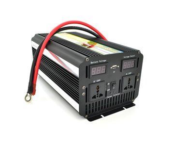 Інвертор напруги Voltronic Wm-7200 (4300Вт) + Charge 20A, 12/220 з апроксимованою синусоїдою, 2 універсальні розетки + USB, клем U_27117 фото