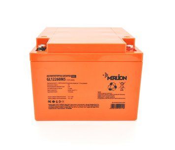 Аккумуляторная батарея MERLION GL12260M5 12V 26Ah (165х125х173) U_10571 фото