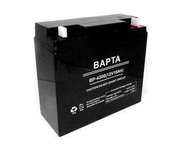 Аккумуляторная батарея ВАРТА 12V 18Ah, (181х77х167 мм), 5кг, Black, Q4 U_38639 фото