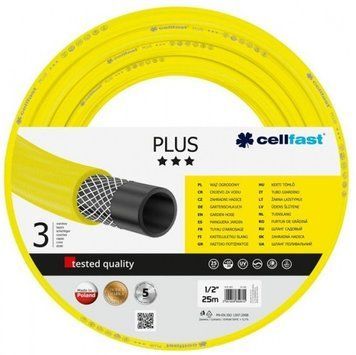 Шланг садовый Cellfast PLUS, 1/2', 25м, 3 слоя, до 25 Бар, -20&hellip;+60&deg;C RC_10-200_CELLFAST фото