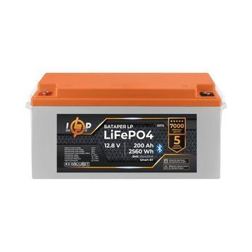 Акумулятор LP LiFePO4 12,8V - 200 Ah (2560Wh) (BMS 200A/100А) пластик Smart BT LP_30172 фото