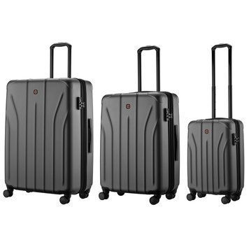 Набор чемоданов, Oryson 3 в 1, (S, M, L), пластик, 4 колеса, серый Wenger RC_653212 фото