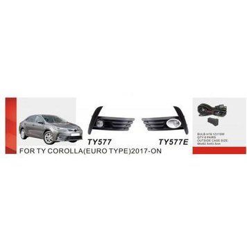 Фары доп.модель Toyota Corolla 2016-18/TY-577E-A/H11-12V55W/эл.проводка (TY-577E-A) OL_30950 фото