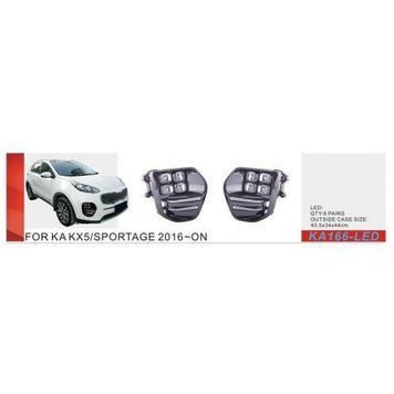Фары доп.модель KIA Sportage/KX5/2016-18/KA-166-LED-2/DRL+Повороты/эл.проводка (KA-166-LED-2) OL_49096 фото