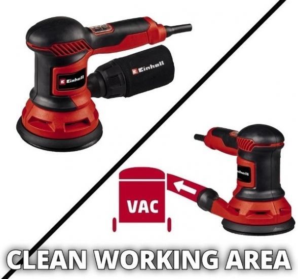 Шлифмашина эксцентриковая Einhell TC-RS 425 E 425Вт 125мм 12000-26000 цв/мин 1.7кг RC_4462005 фото