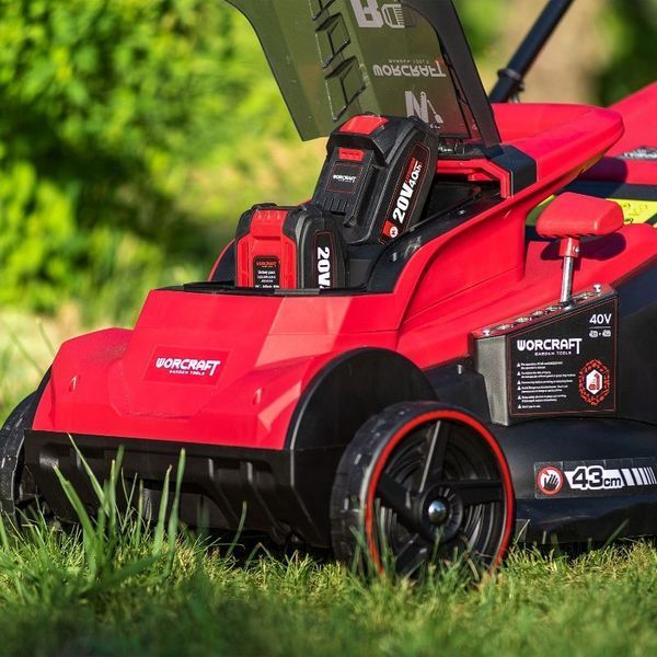Аккумуляторная бесщеточная газонокосилка WORCRAFT CLM-S40LiBL WM_13278 фото