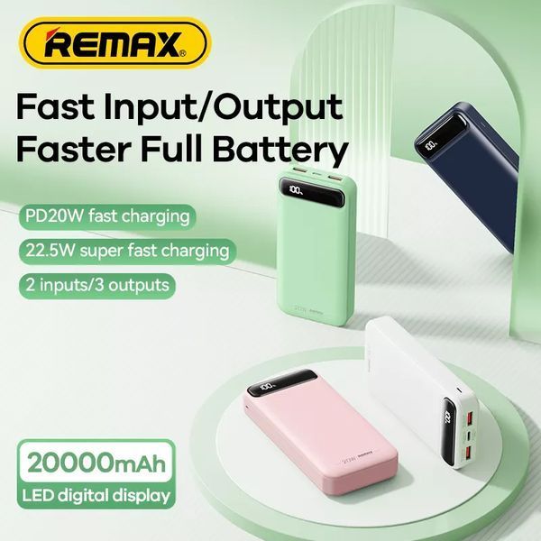 Повербанк 20000 mAh 22,5 Вт Remax RPP-521 Зелений AMA_521-2 фото