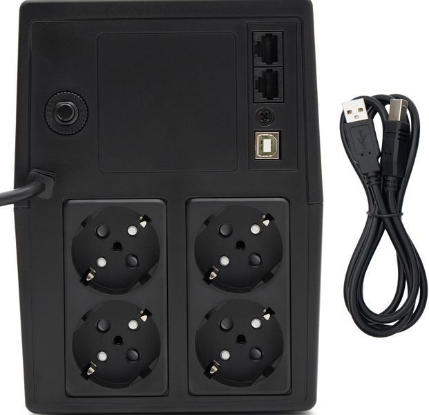 Пристрій безперебійного живлення GEAR 2000VA/1200W LED plastic RJ45+USB (GU-2000PL) IP_GU-2000PL фото
