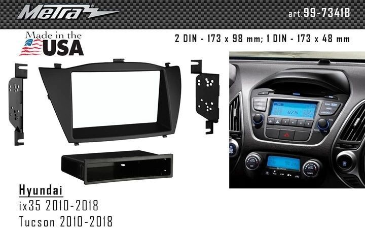Переходная рамка Hyundai ix35, Tucson iX Metra 99-7341B AV_99-7341B фото