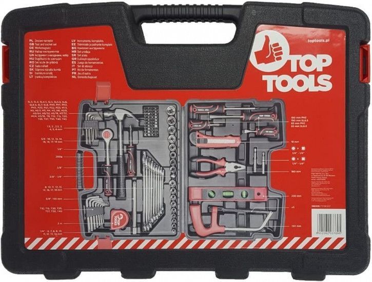 Набор инструментов Top Tools, 1/4", 3/8", 194 ед. RC_38D545 фото