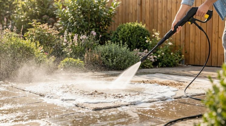 Мінімийка високого тиску 2E AquaClean 150plus 2000Вт 150бар 450л/год шланг 8м щітка патіо 8.84кг RC_2E-HPW2015PB фото