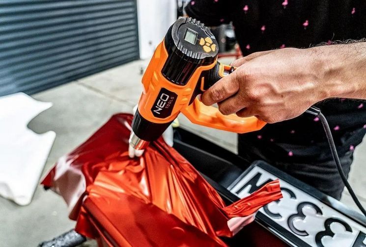 Фен будівельний Neo Tools 2000Вт 70-600&deg;C 300/500л/хв 0.77кг RC_04-710 фото