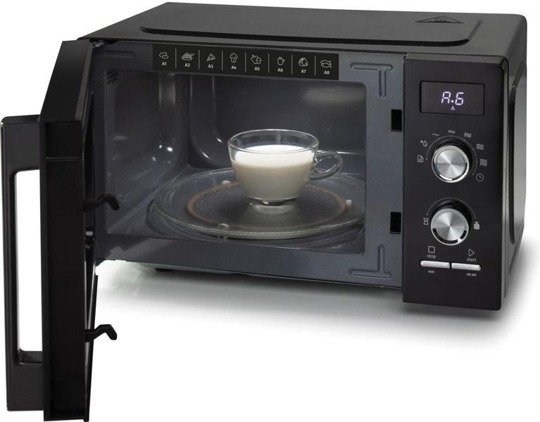 Gorenje Мікрохвильова піч, 20л, хутро. кер., 800Вт, дисплей, чорний RC_MO20A3BH фото