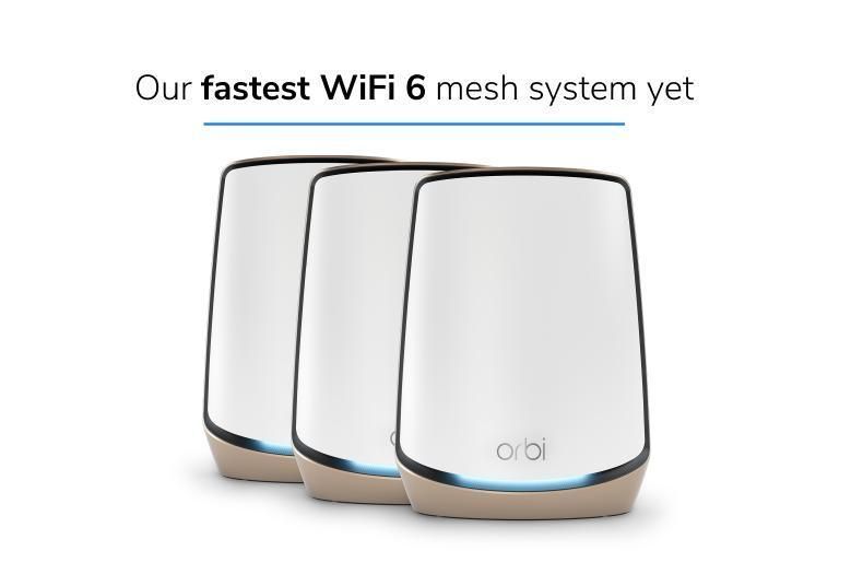 Система WiFi-Mesh Orbi RBK863S AX6000, 3мод, білий NETGEAR RC_RBK863S-100EUS фото