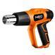 Фен будівельний Neo Tools 2000Вт 70-600&deg;C 300/500л/хв 0.77кг RC_04-710 фото 1