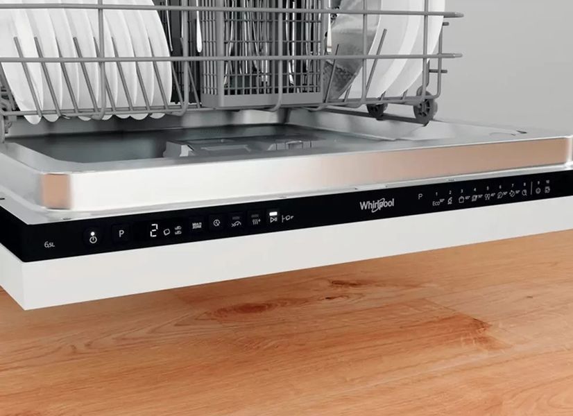 Посудомийна машина Whirlpool вбудована, 14компл., A+++, 60см, дисплей, інвертор, білий RC_WIO3C33E6.5 фото