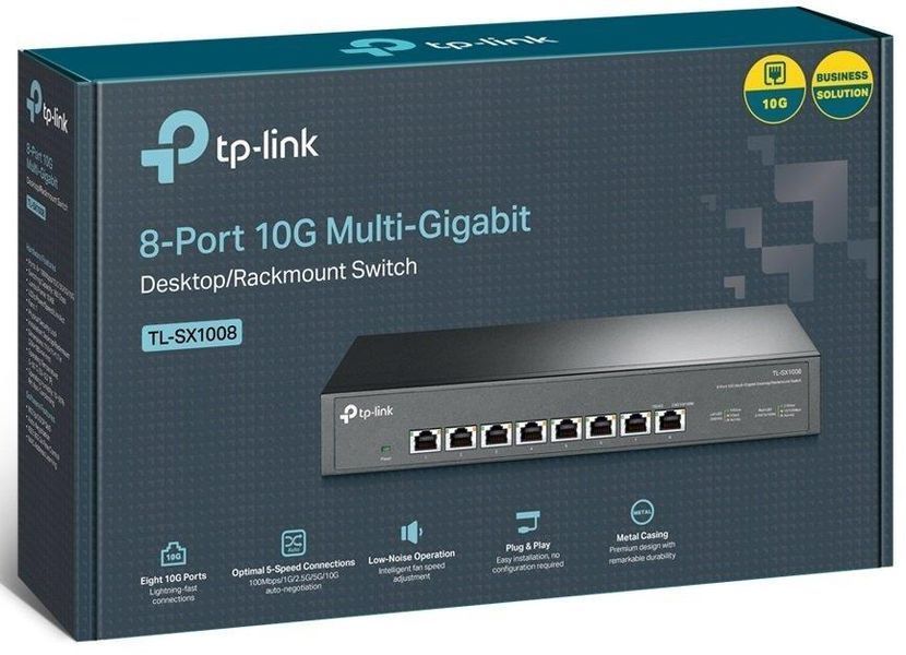 Комутатор TP-LINK TL-SX1008 8x10GE, Некерований RC_TL-SX1008 фото