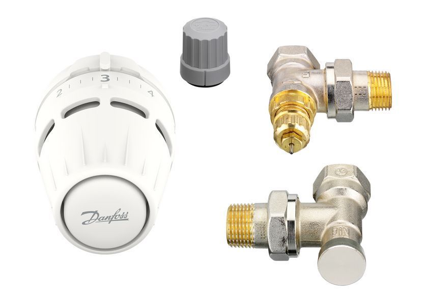 Danfoss Комплект термостатичний Regus RA+RA-FN+RLV-S, 1/2", кутовий RC_015G5301 фото