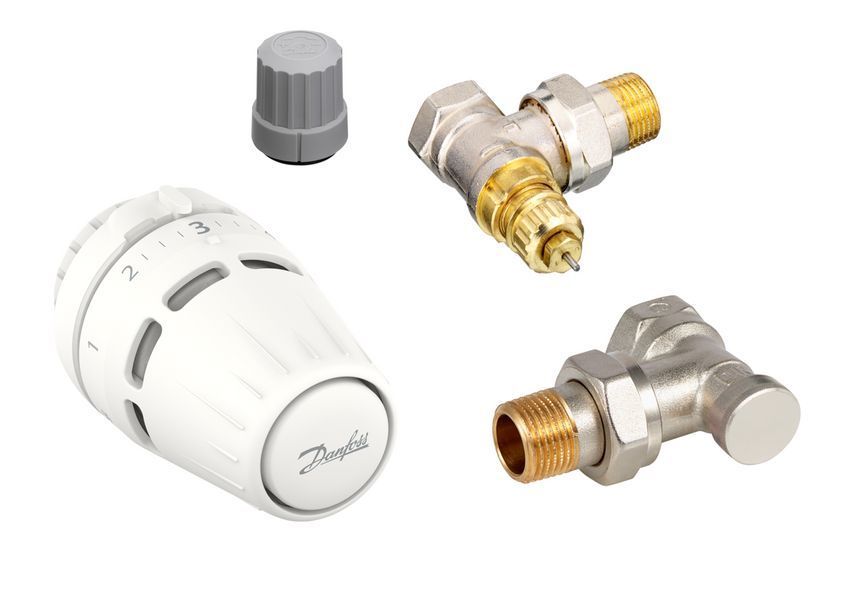 Danfoss Комплект термостатичний Regus RA+RA-FN+RLV-S, 1/2", кутовий RC_015G5301 фото