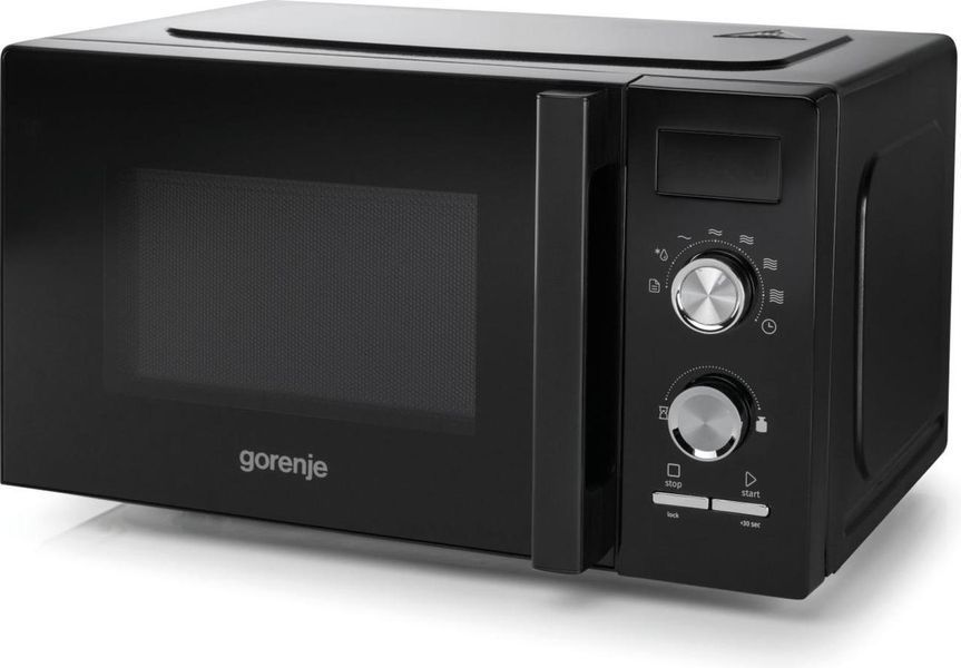 Gorenje Мікрохвильова піч, 20л, хутро. кер., 800Вт, дисплей, чорний RC_MO20A3BH фото