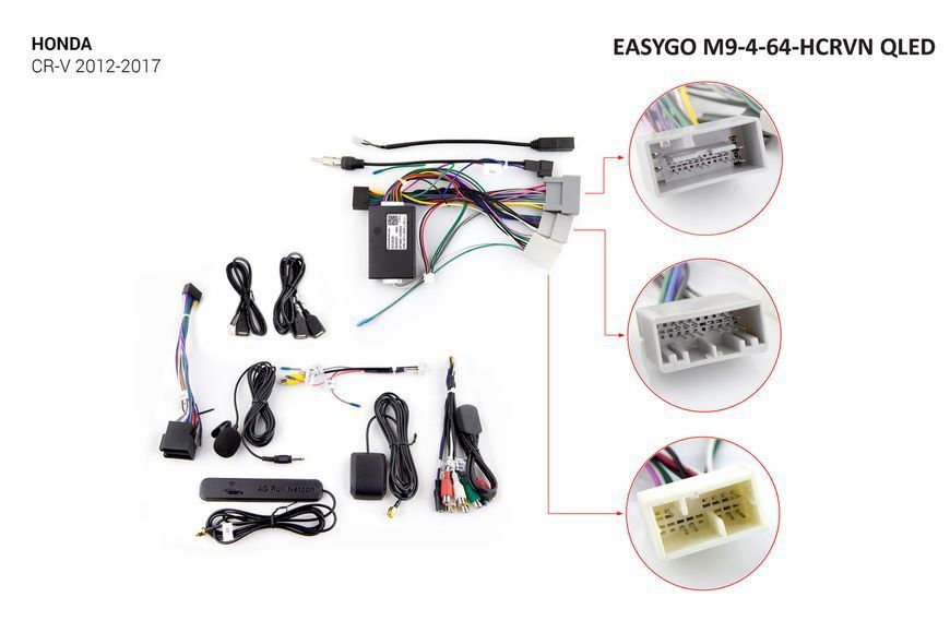 Штатная автомагнитола EasyGo M9-4-64-HCRVN QLED Honda CR-V 2012-2017 MA_M9-4-64-HCRVN QLED фото