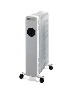 Обогреватель масляный Gorenje, 15м2, 2000Вт, электр. упр-ние, 9 секций, пульт ДУ, белый RC_OR2000E фото