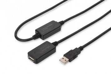 Кабель Digitus Удлинитель USB 2.0 Active Cable, A/M-A/F, 20 m RC_DA-73102 фото