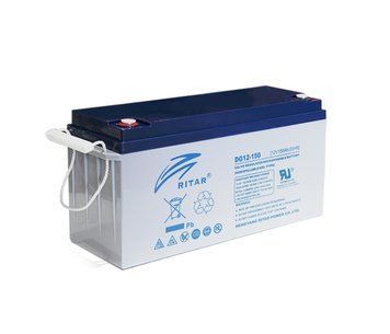 Акумуляторна батарея GEL RITAR DG12-150, Gray Case, 12V 150.0 Ач (483 х 170 х 242) Q1/25 U_33007 фото