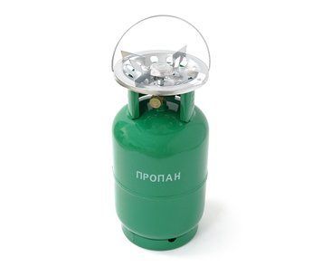 Газовий балон GL-12 5кг(12л), тиск 18BAR + пальник 20354, Green, Q2 U_38868 фото