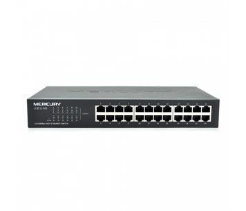 Коммутатор Mercury S124D, 24 порта Ethernet 10/100 Мбит/сек Q6 U_13001 фото