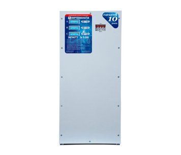 Стабілізатор напруги терісторний INFINITY 3х5 (15000Вт) 220В, стабілізація 200-495, 16 ступенів U_25101 фото