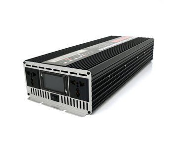 Інвертор напруги YOSO з правильною синусоїдою, 8000 Вт, 12/220V-4000W, 2 уні. розетки, затискачі, клемні дроти U_29939 фото