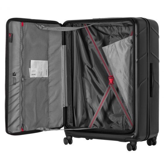 Валіза Wenger Amplix Hardside Large, велика, полікарбонат, TSA, 4 колеса, розширення, чорний RC_653329 фото