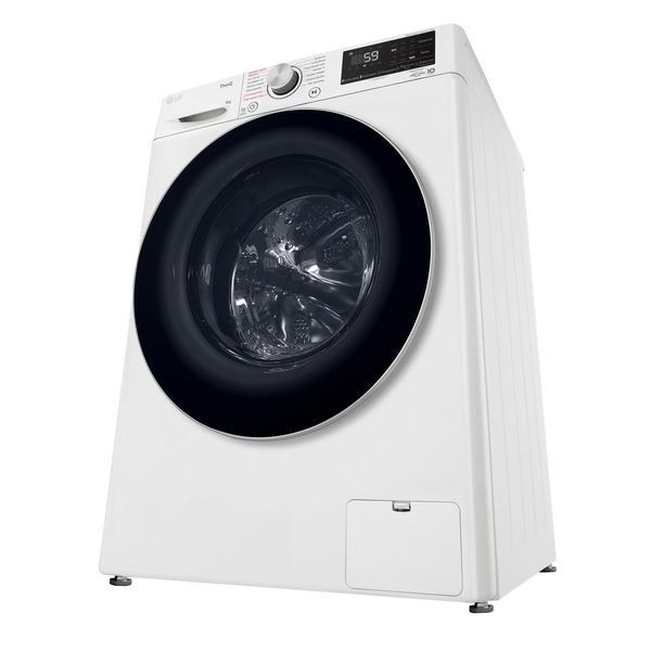 Пральна машина LG фронтальна, 9кг, 1400, A+++, 57см, дисплей, пара, інвертор, білий RC_F4V5VS1WW фото