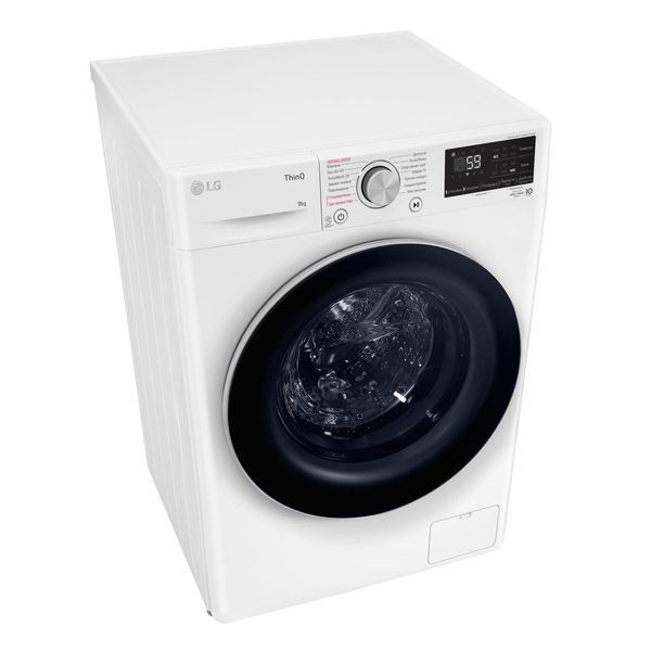 Пральна машина LG фронтальна, 9кг, 1400, A+++, 57см, дисплей, пара, інвертор, білий RC_F4V5VS1WW фото