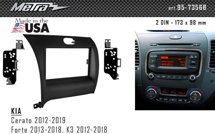 Переходная рамка KIA Cerato, Forte Metra 95-7356B AV_95-7356B фото