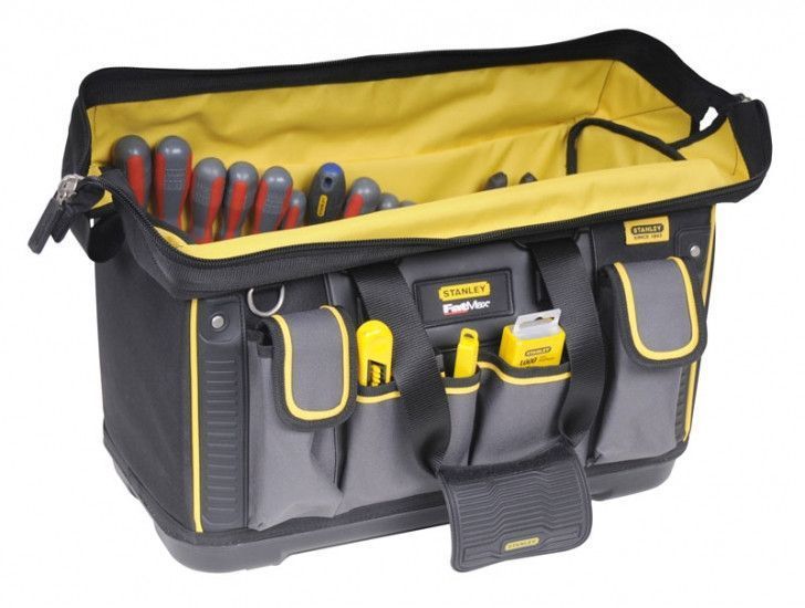 Сумка для інструменту Stanley FatMax Open Mouth, 18", до 20кг, велика місткість, міцні зовнішні кишені, 50х30х29см RC_FMST1-71180 фото