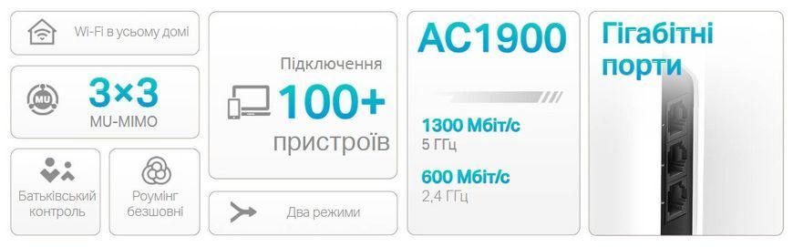 Маршрутизатор DECO S7 2PK AC1900 3xGE LAN/WAN MU-MIMO MESH TP-Link RC_DECO-S7-2-PACK фото